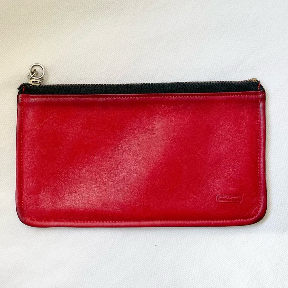 {coach} vintage red skinny pouch 7170 SOLD